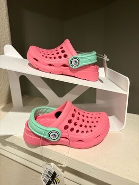 JOYBEES Harper Pink Mint Active Clog Water Shoe Girls Toddler Infant Size 4 / 5